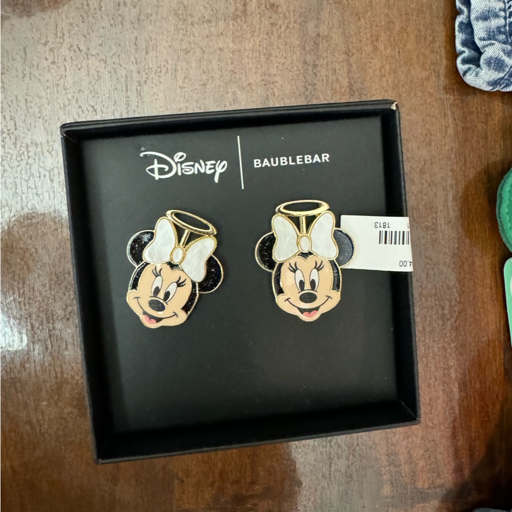 Minnie Mouse Angel Halloween BaubleBar earrings